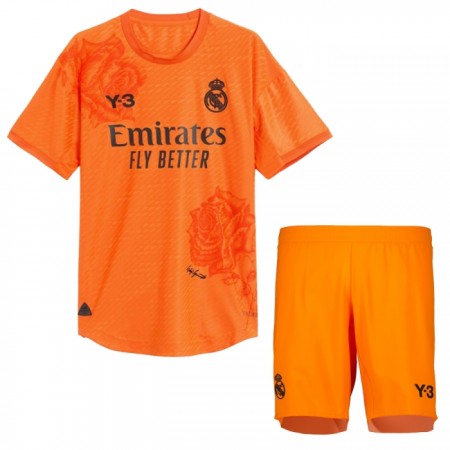 Real Madrid Målmand Børn 4.sæt 2023-24 Kortærmet(+ Korte bukser)